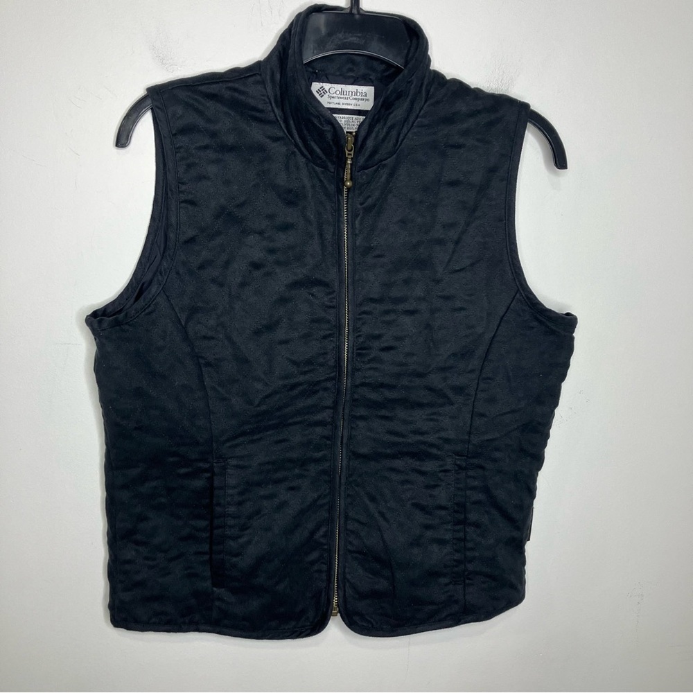 Vintage Columbia lightweight quilted vest black size medium